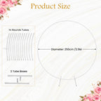 Balloon Arch Stand with Base for Floor Frame - White