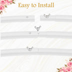 Balloon Arch Stand with Base for Floor Frame - White