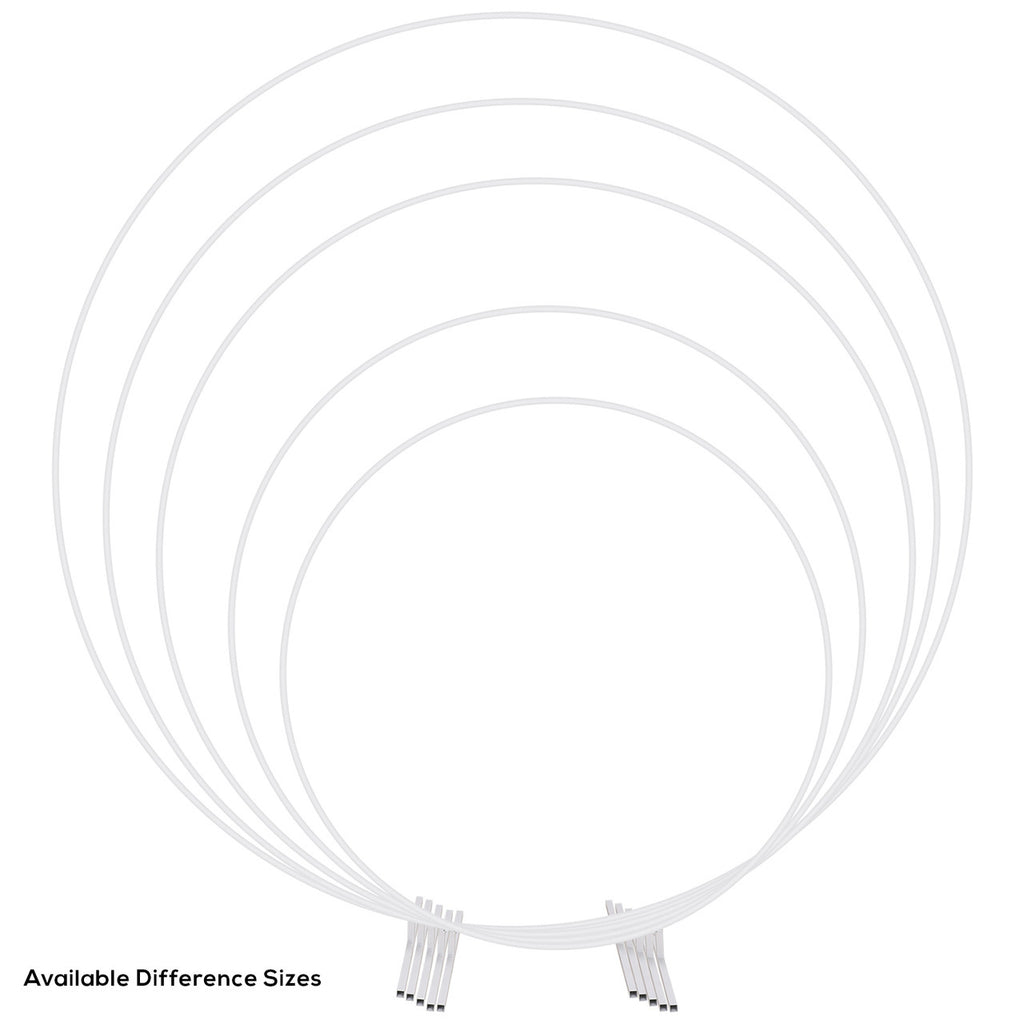 Balloon Arch Stand with Base for Floor Frame - White