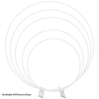 Balloon Arch Stand with Base for Floor Frame - White