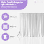 160gsm Spandex Backdrop - White