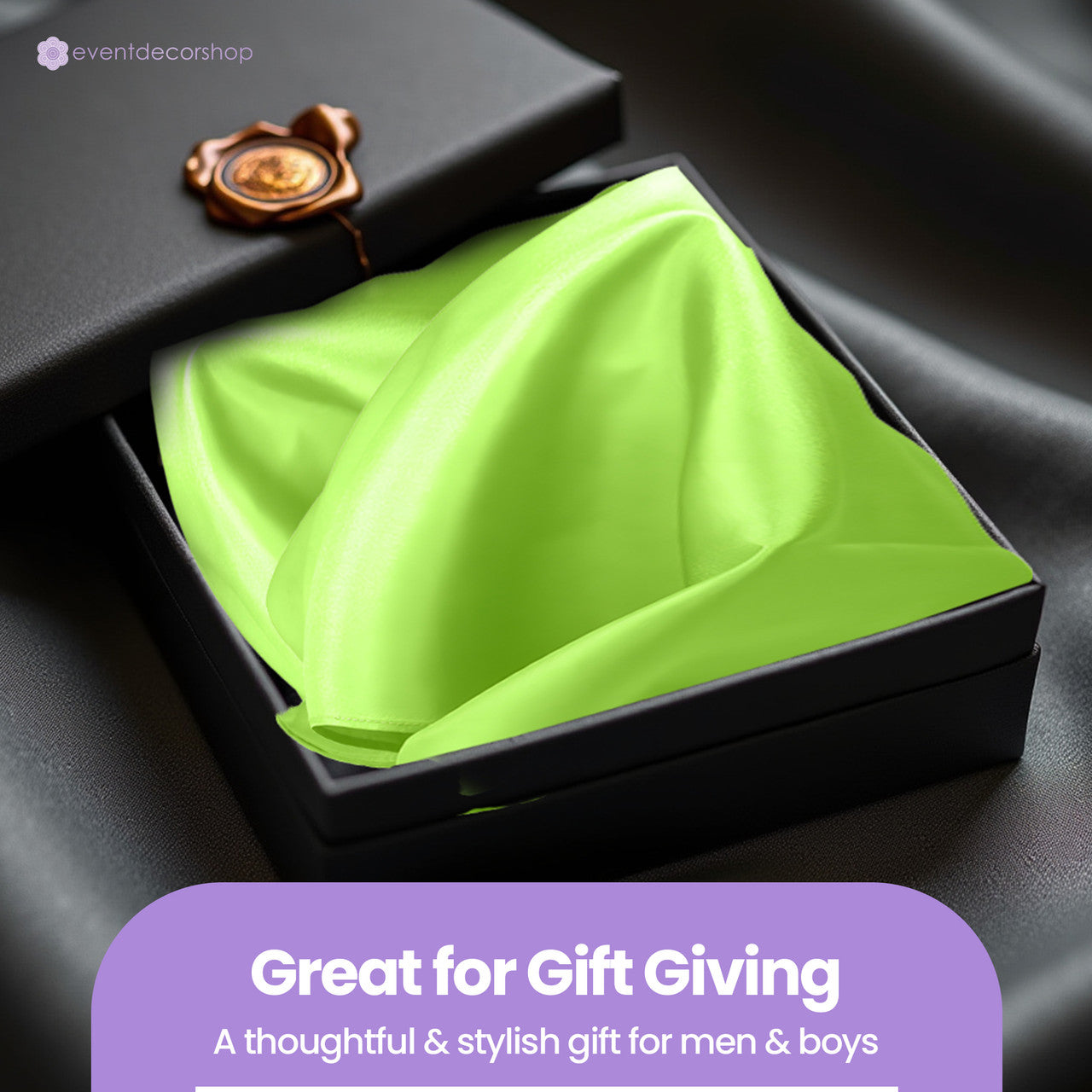 Pocket Square Handkerchief - Lime Green
