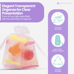 Organza Bags - 7cm x 9cm - 100pcs - White