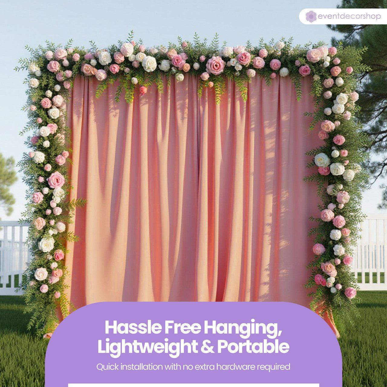 160gsm Spandex Backdrop - Rose Gold