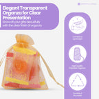Organza Bags - 7cm x 9cm - 100pcs - Gold