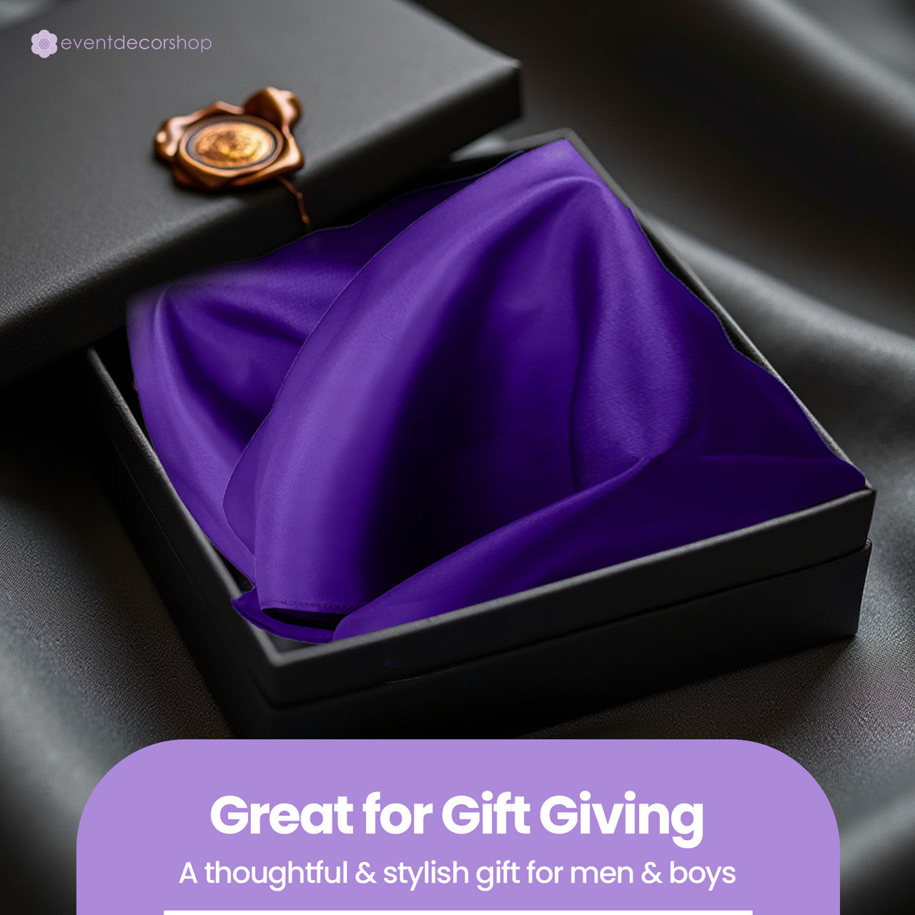 Pocket Square Handkerchief - Dark Purple