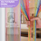 String Curtain Panel - Multicoloured
