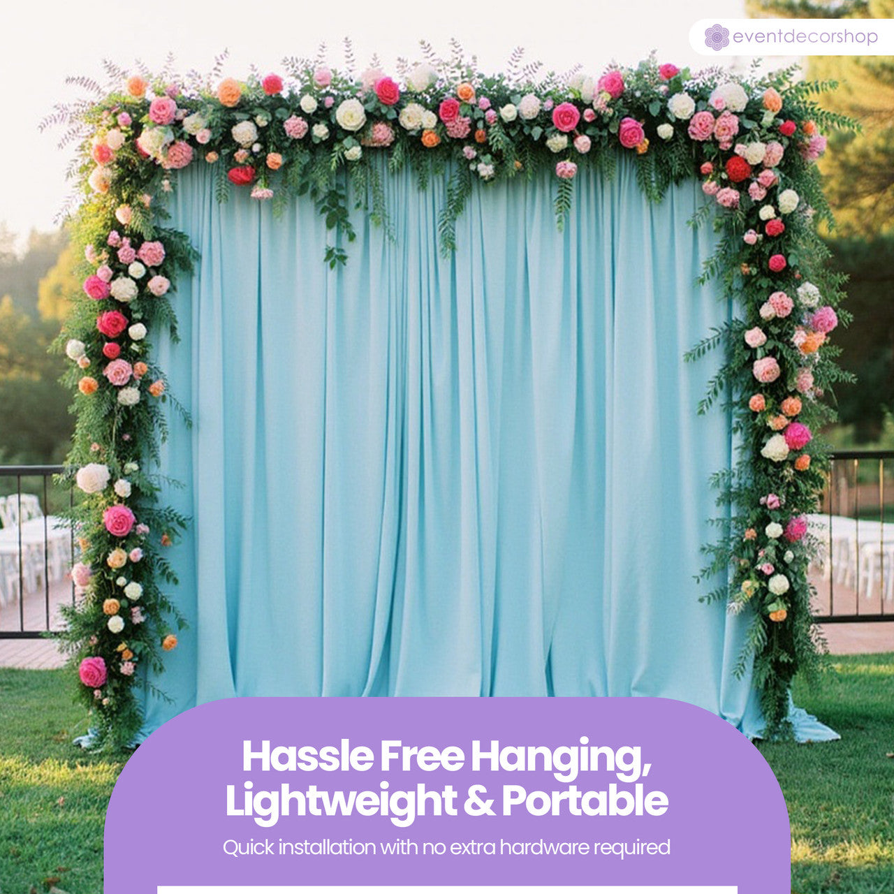 160gsm Spandex Backdrop - Baby Blue