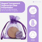 Organza Bags - 7cm x 9cm - 100pcs - Purple