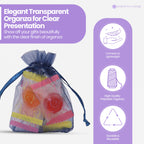 Organza Bags - 7cm x 9cm - 100pcs - Navy