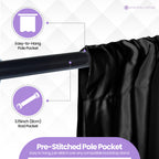 190GSM Blackout Backdrop