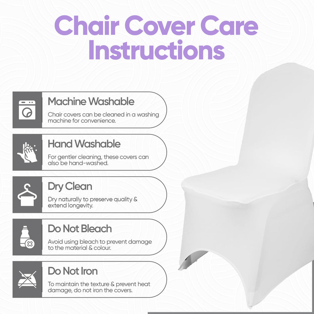 Premium Spandex Chair Cover - White