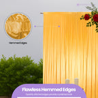 100GSM Ice Silk Photography Backdrop (No Swag) - Gold