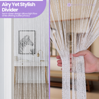 String Curtain Panel - White