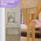 String Curtain Panel - Gold