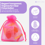Organza Bags - 7cm x 9cm - 100pcs - Peach