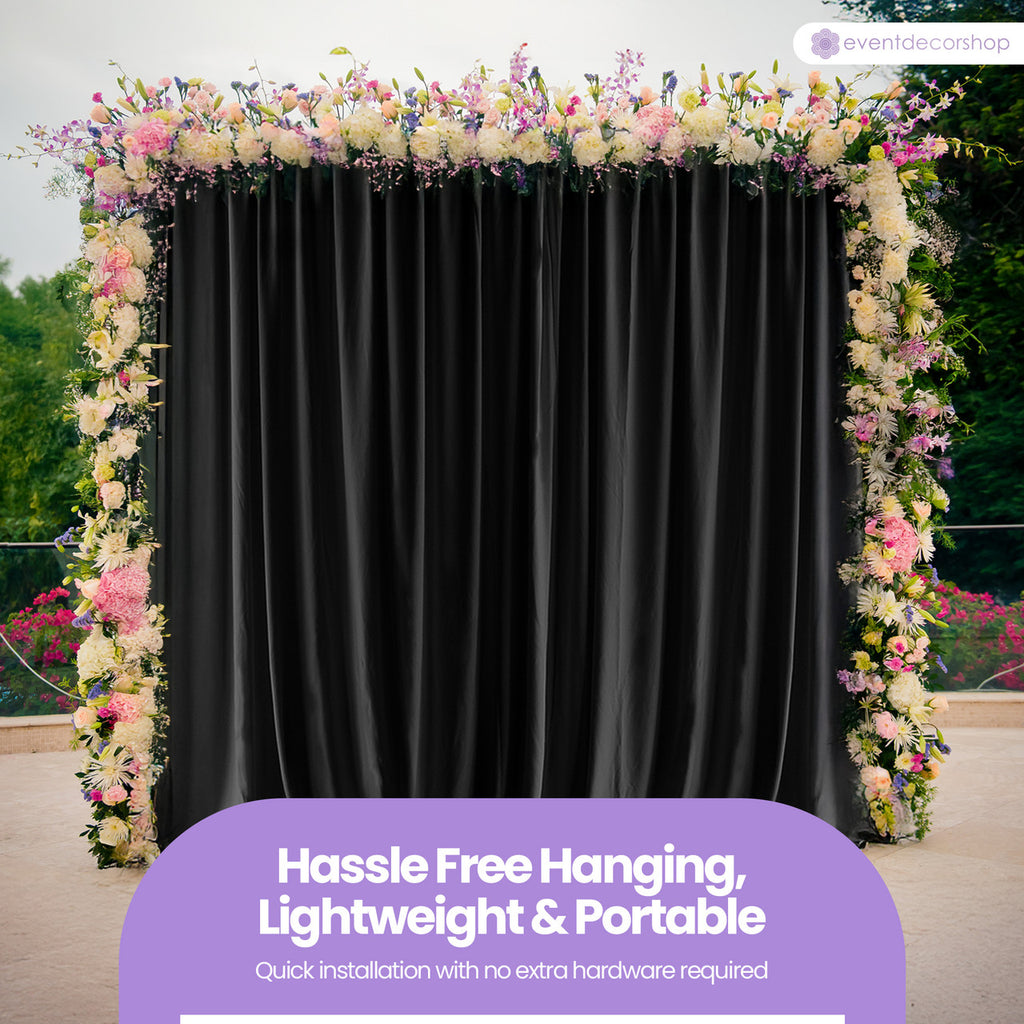 160gsm Spandex Backdrop - Black