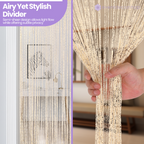 String Curtain Panel - Ivory