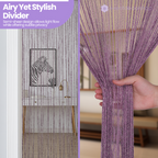 String Curtain Panel - Dark Purple