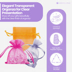 Organza Bags - 7cm x 9cm - 100pcs - Mixed Colours