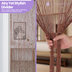 String Curtain Panel - Dark Burgundy