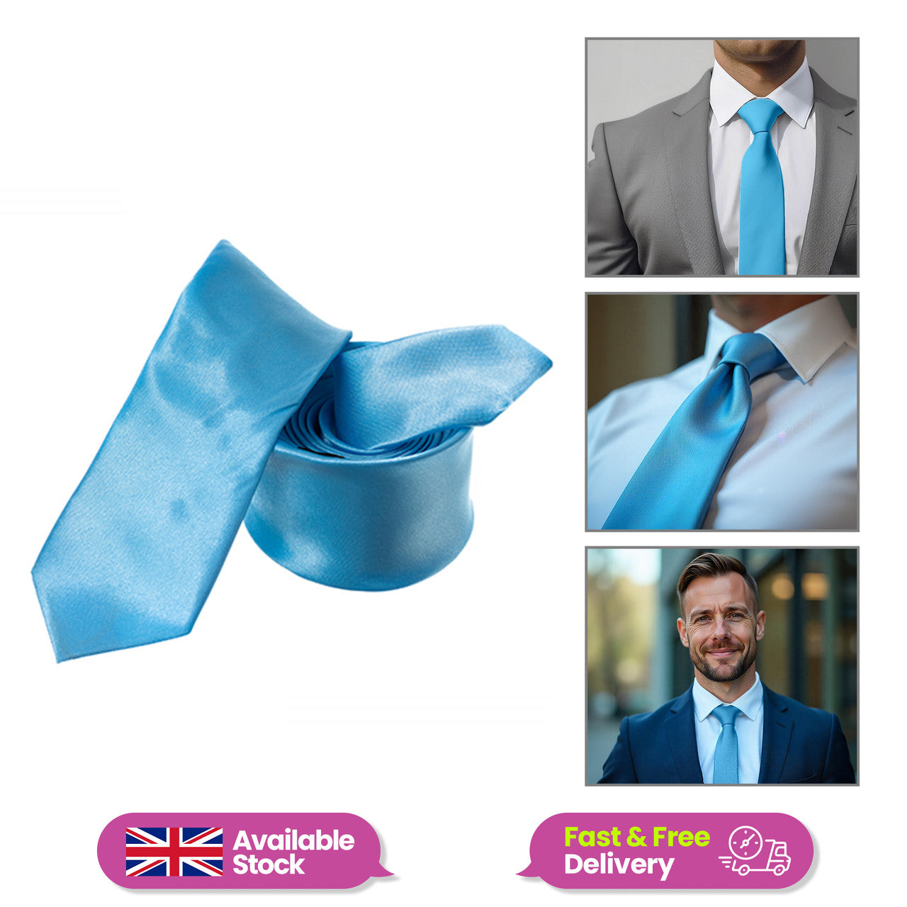 Blue Aqua Neck Tie