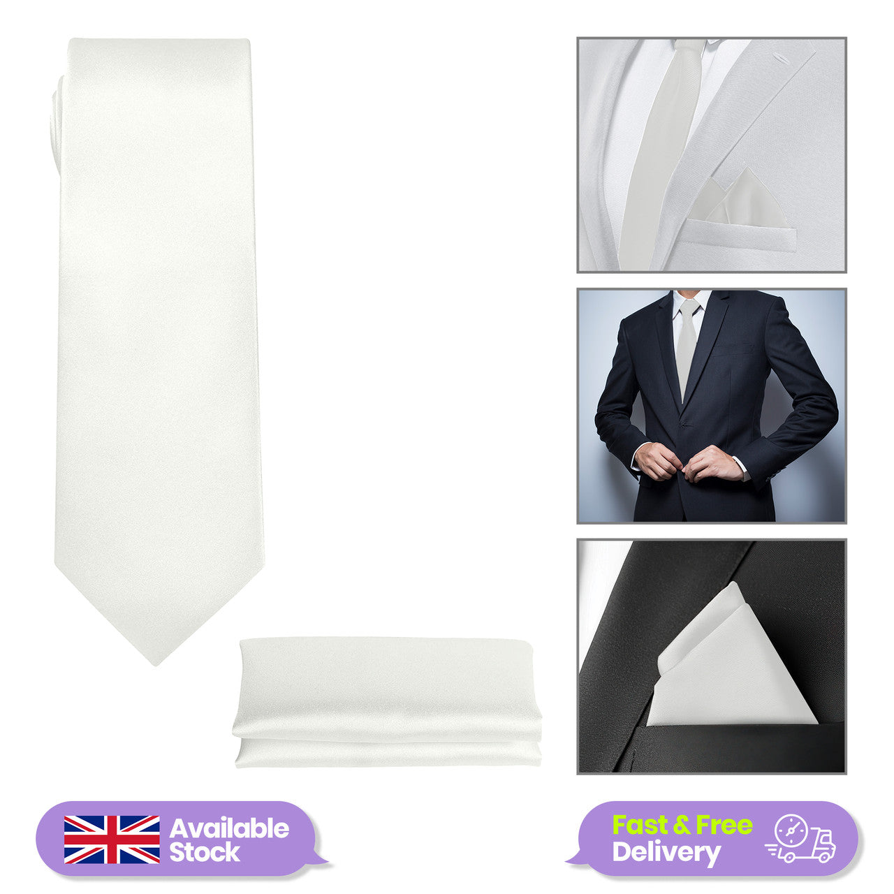 White Tie and Handkerchief
