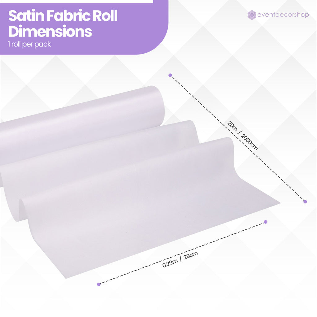 Satin Roll - White