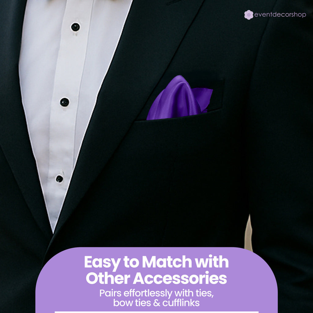 Pocket Square Handkerchief - Dark Purple