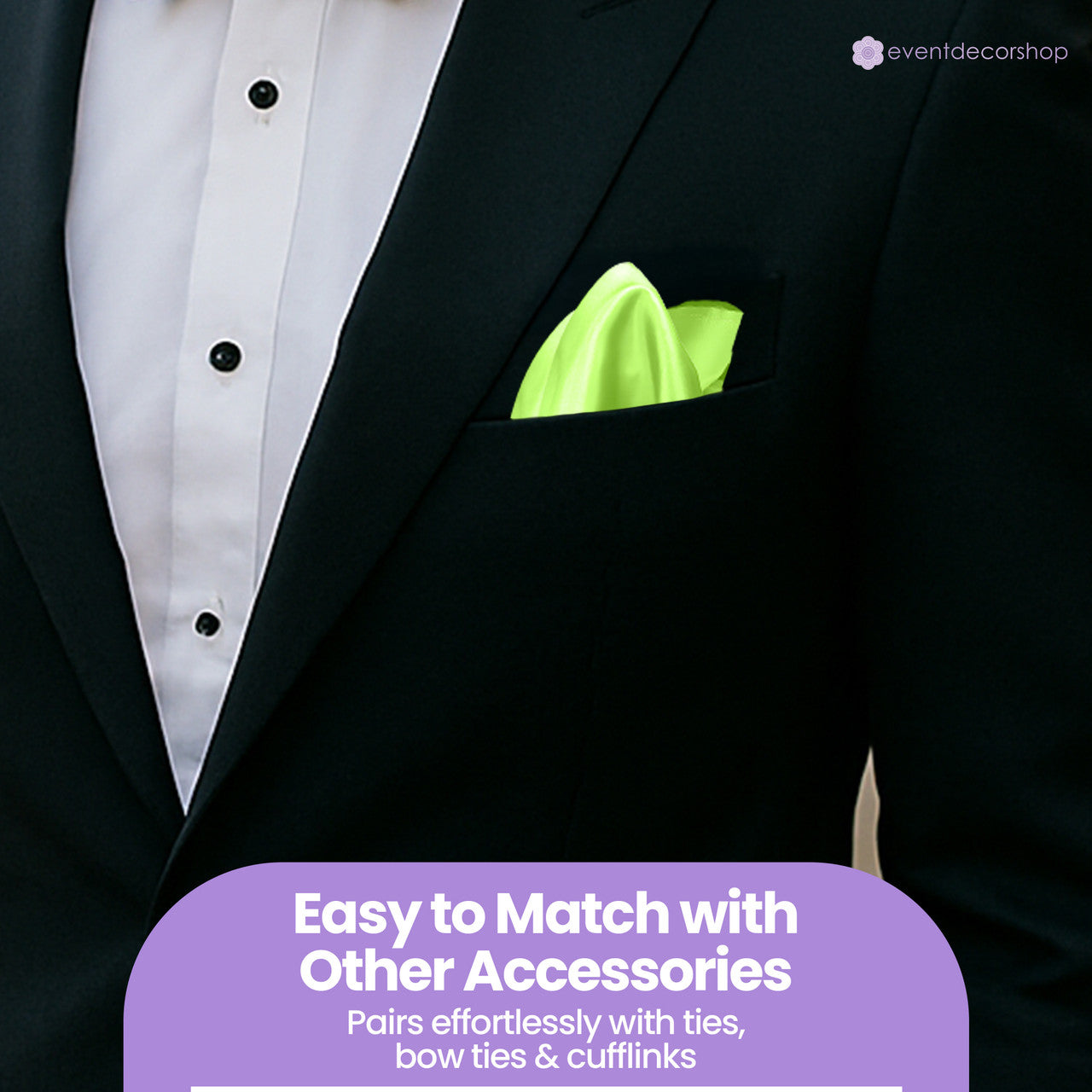 Pocket Square Handkerchief - Lime Green