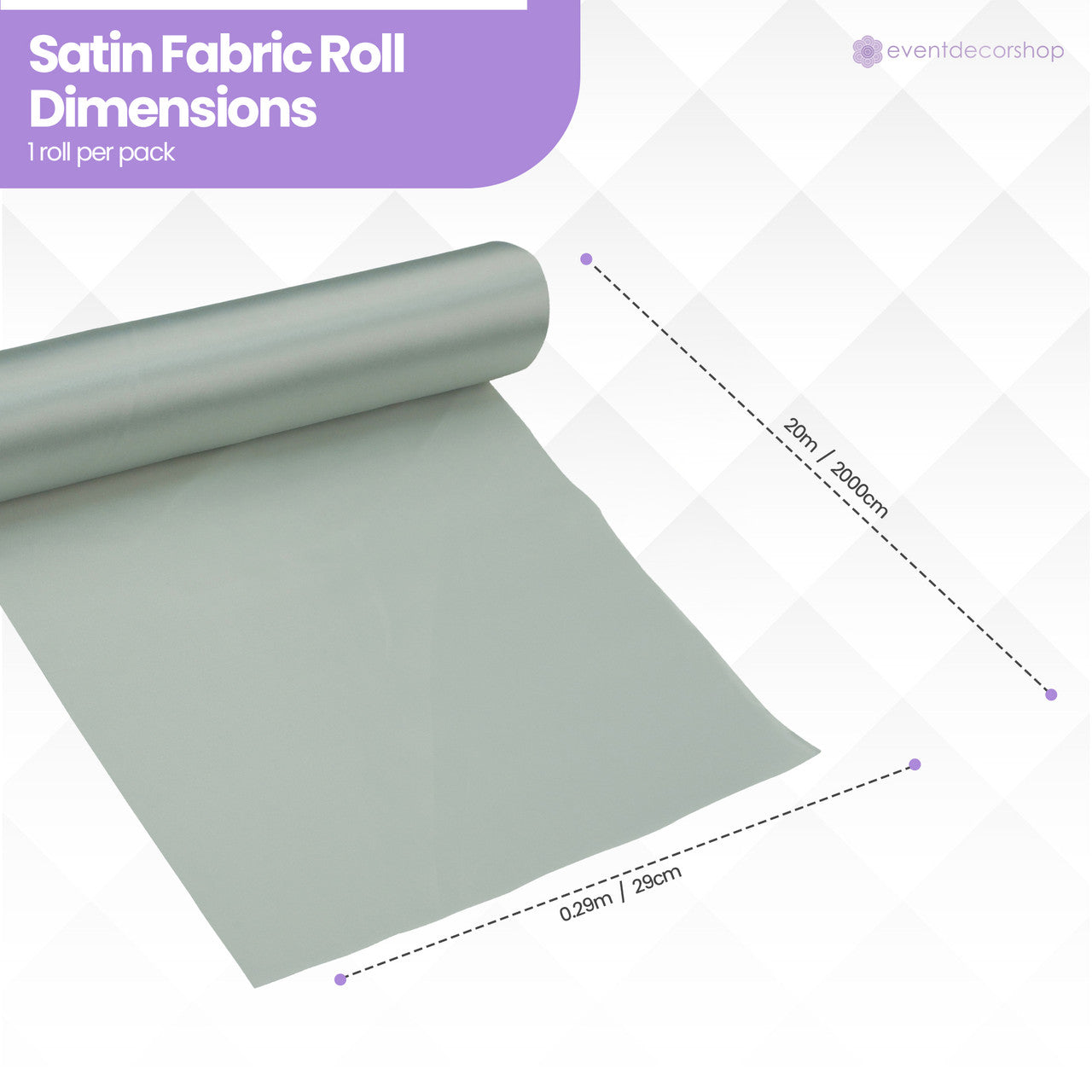 Satin Roll - Silver