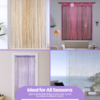 String Curtain Panel - Multicoloured