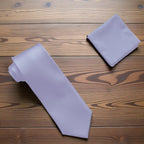 Lilac Purple Tie and Handkerchief