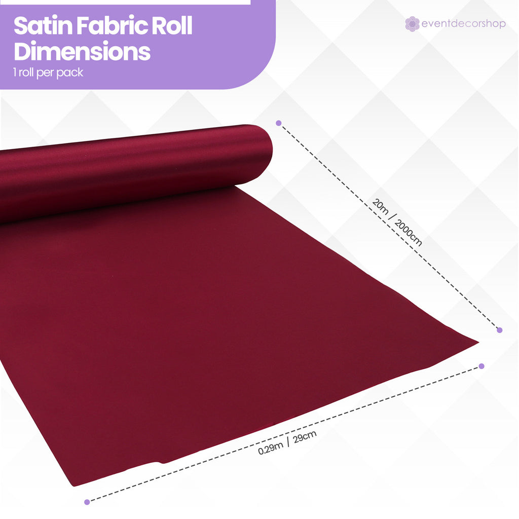 Satin Roll - Burgundy