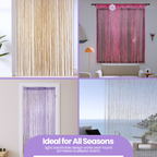 String Curtain Panel - Lilac