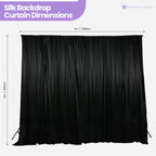 100GSM Ice Silk Photography Backdrop (No Swag) - Black