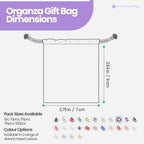 Organza Bags - 7cm x 9cm - 100pcs - Mixed Colours