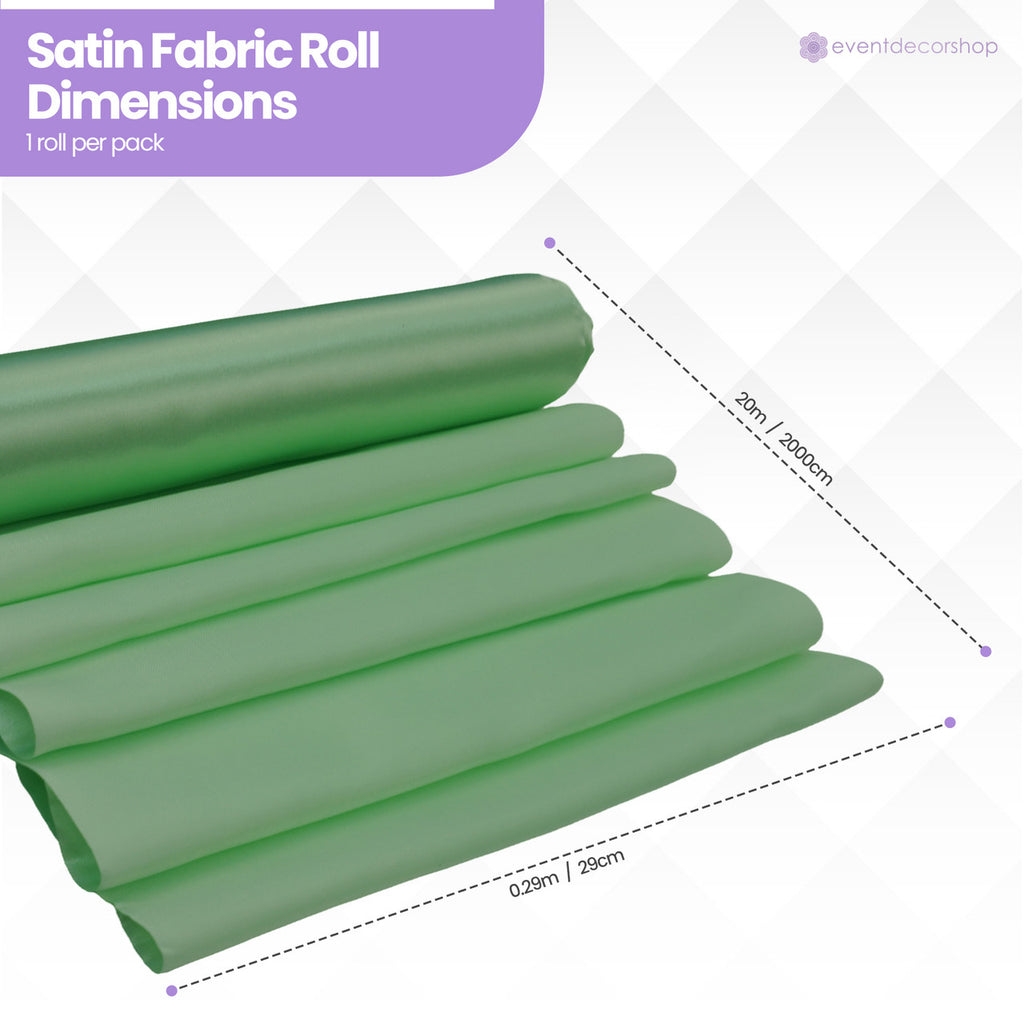 Satin Roll - Aqua Green