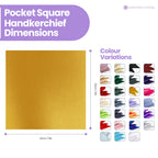 Pocket Square Handkerchief - Gold