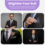 Light Grey Tie and Handkerchief