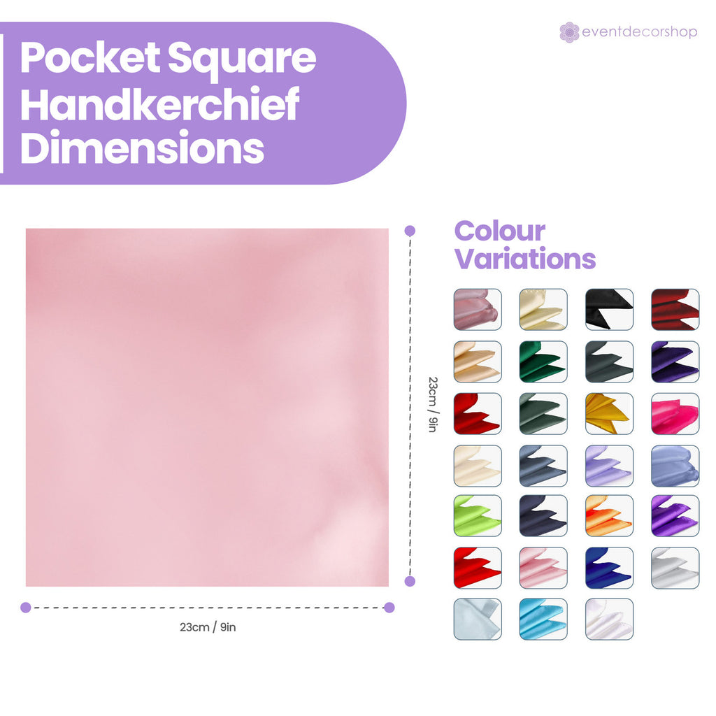 Pocket Square Handkerchief - Rose Pink