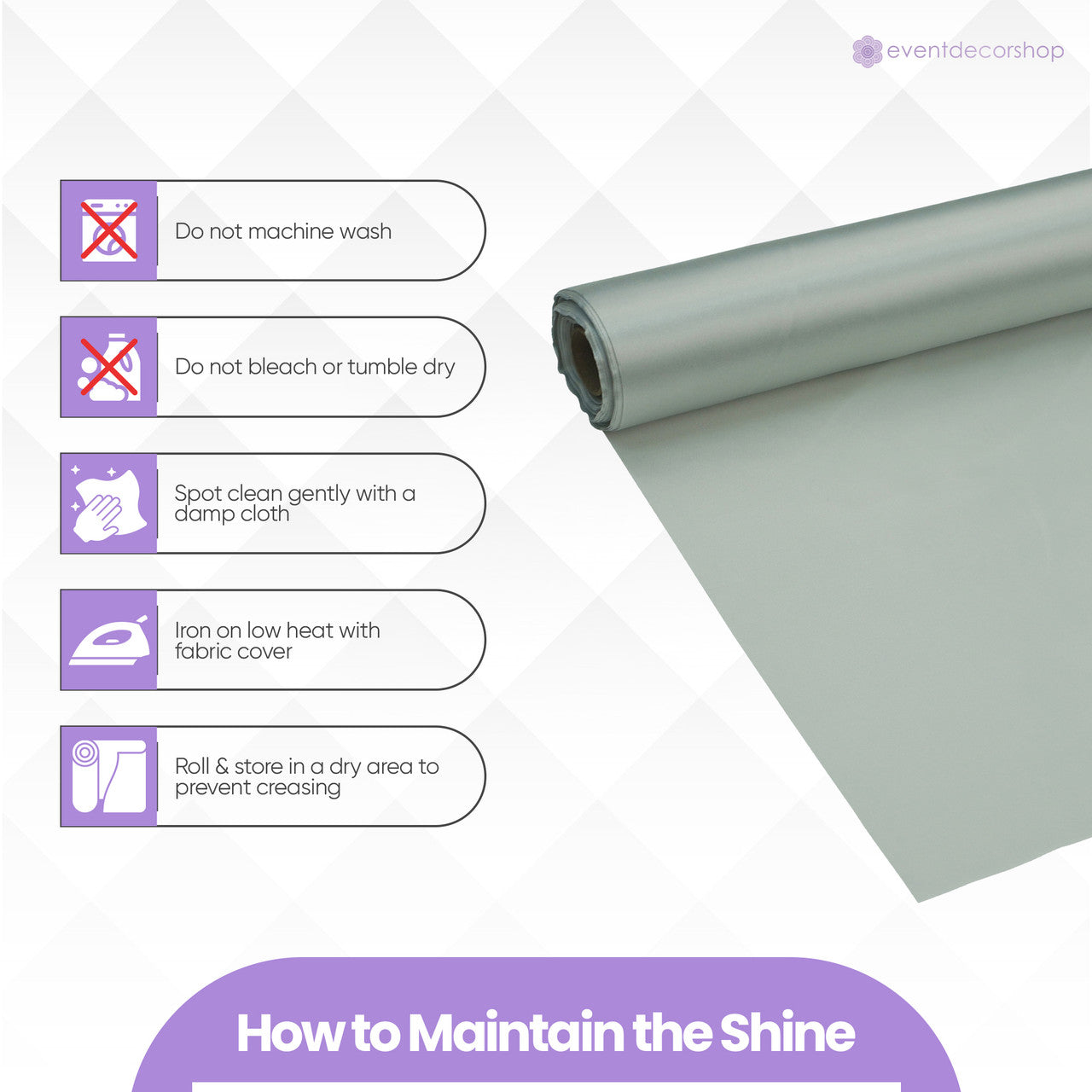 Satin Roll - Silver