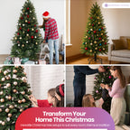 Nordic Christmas Tree with Warm White Lights - 4ft/5ft/6ft