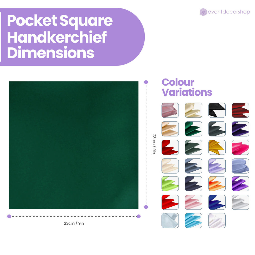 Pocket Square Handkerchief - Dark Green