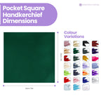 Pocket Square Handkerchief - Dark Green