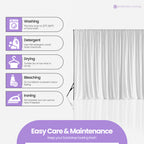 160gsm Spandex Backdrop - White