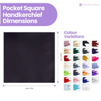 Pocket Square Handkerchief - Black