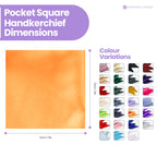 Pocket Square Handkerchief - Orange
