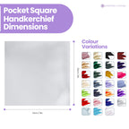 Pocket Square Handkerchief - Silver