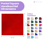 Pocket Square Handkerchief - Red